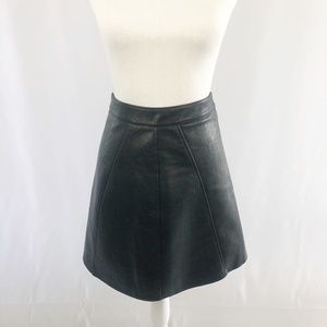 Zara Basics Vegan Leather Mini Skirt Size S